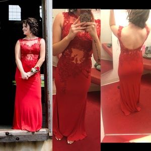Red prom dress